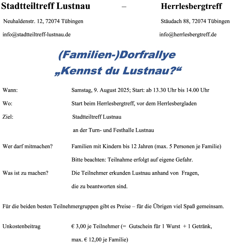 Plakat Dorfrallye